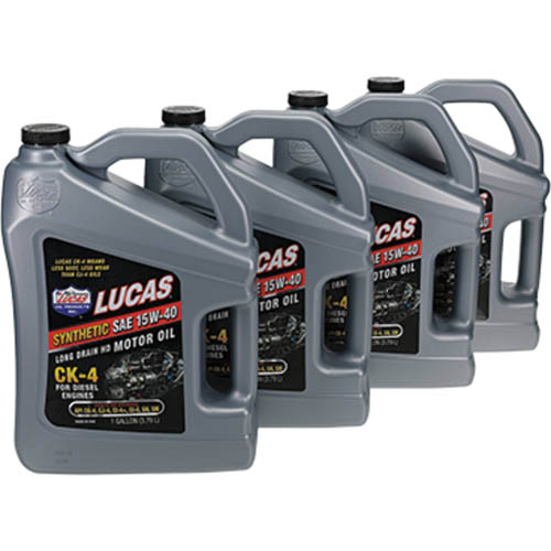 Lucas Cj-4 Truck Synthetic Oil 10W-40, 4 x 1 Gal.Bottles, 10299 View 2