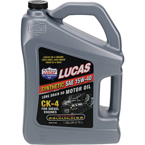 Lucas Cj-4 Truck Synthetic Oil 10W-40, 4 x 1 Gal.Bottles, 10299 View 3
