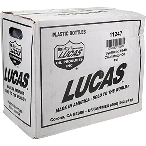 Lucas Cj-4 Truck Synthetic Oil 10W-40, 4 x 1 Gal.Bottles, 10299 View 6