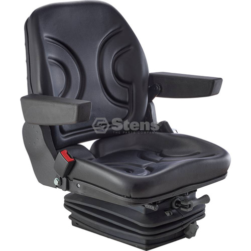 Seat Mechanical Suspension, Black Vinyl, Adjustable View 3