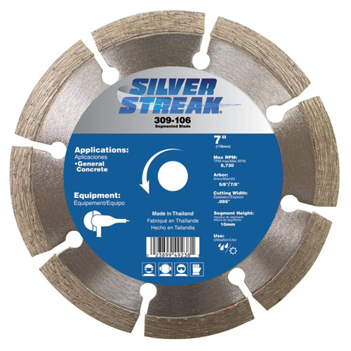 Silver Streak 7" Segmented Blade View 2