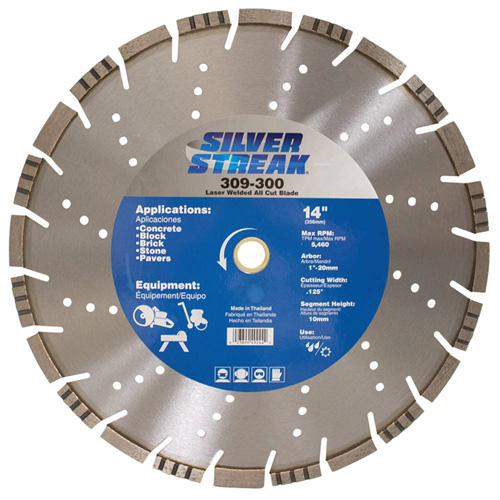 Silver Streak 14" Laser Welded All Cut Blade View 2