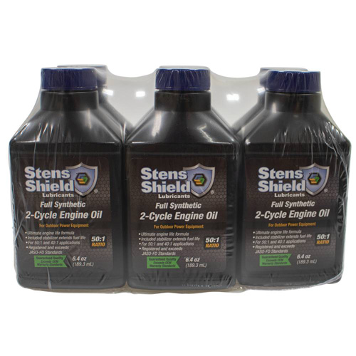 Stens Shield 2-Cycle Engine Oil for 50:1 Full Synthetic, Twenty-four 6.4 oz. bottles View 4