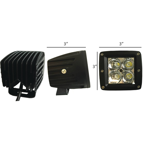 Stens Tiger Lights LED Square Spot Beam View 4