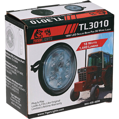 Stens TL3010 Tiger Lights 18W LED Sealed Round Light for Allis Chalmers 70239804 View 6