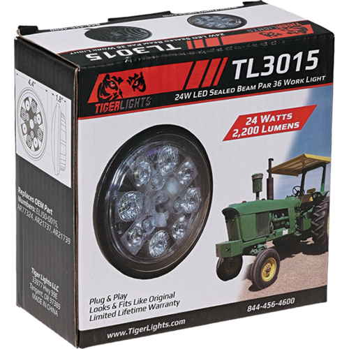 Stens TL3015 Tiger Lights 24W LED Sealed Round Light for Allis Chalmers 70239804 View 6