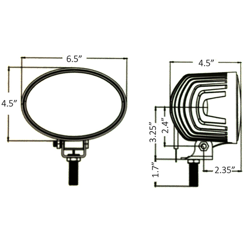 Stens TL5680 Tiger Lights LED Tractor & Combine Light for John Deere AH212523 View 4