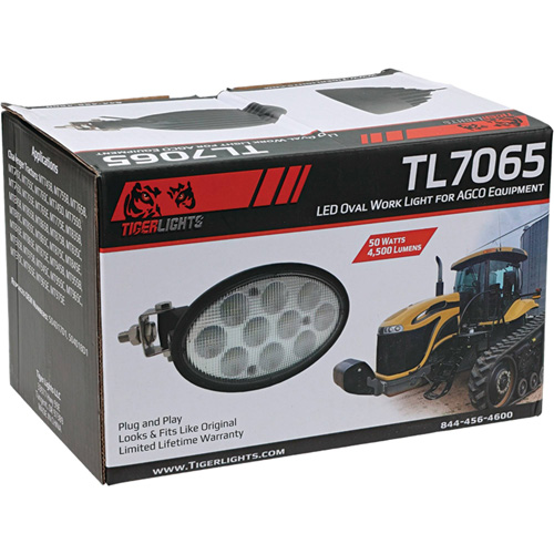 Tiger Lights LED Oval Light for Challenger Tractors w/Swivel Mount View 7