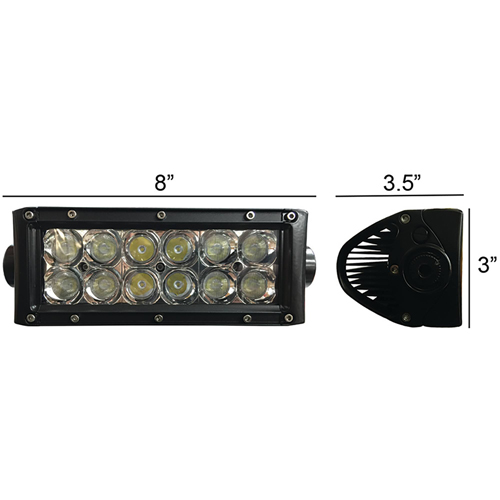 Stens TLB400C Tiger Lights 8" Double Row LED Light Bar View 4