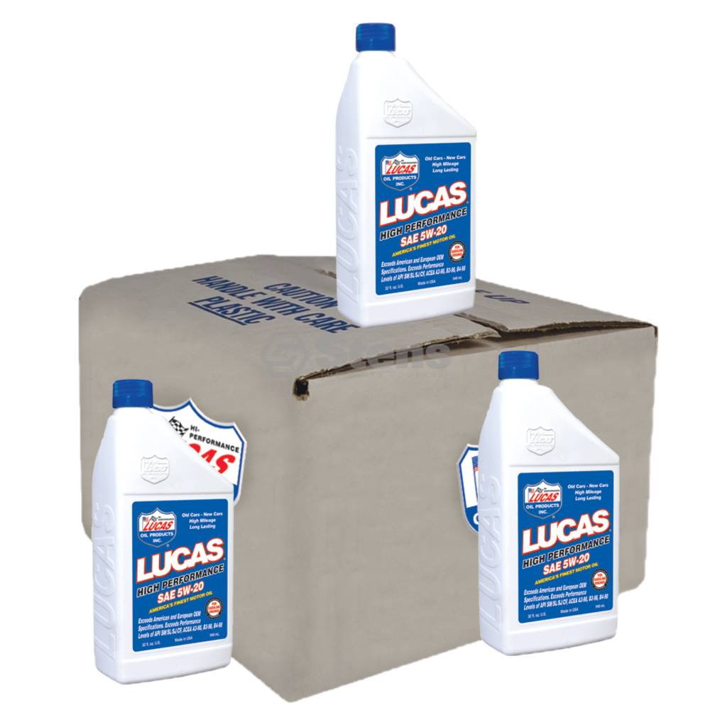 Lucas Oil SAE 5W-20 Motor Oil Six 32 oz. Bottles / 051-608