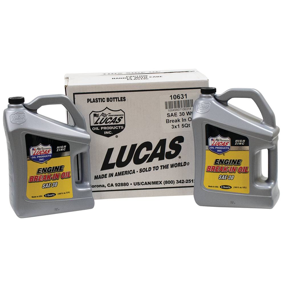 Lucas Oil SAE 30 Break-in Oil Three 160 oz. bottles / 051-751