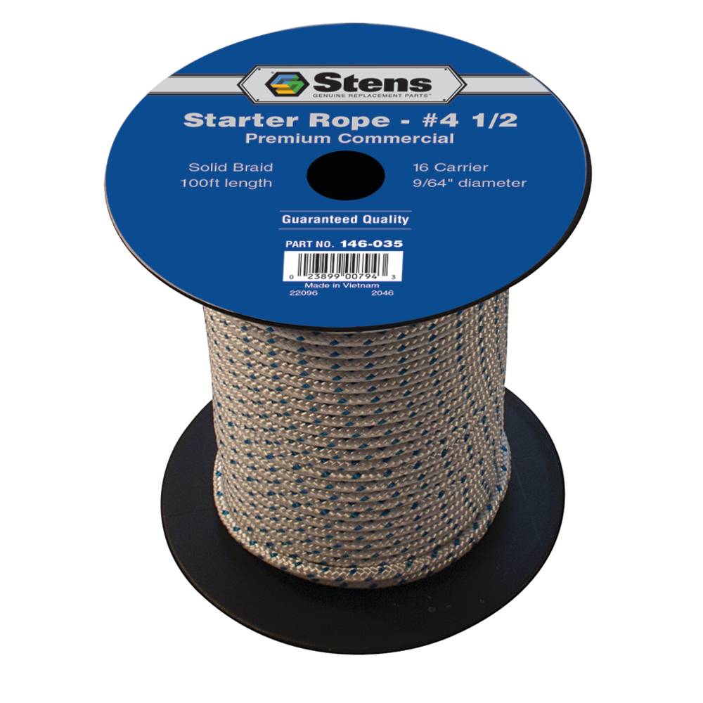 Stens 100' Solid Braid Starter Rope #4-1/2 Solid Braid / 146-035