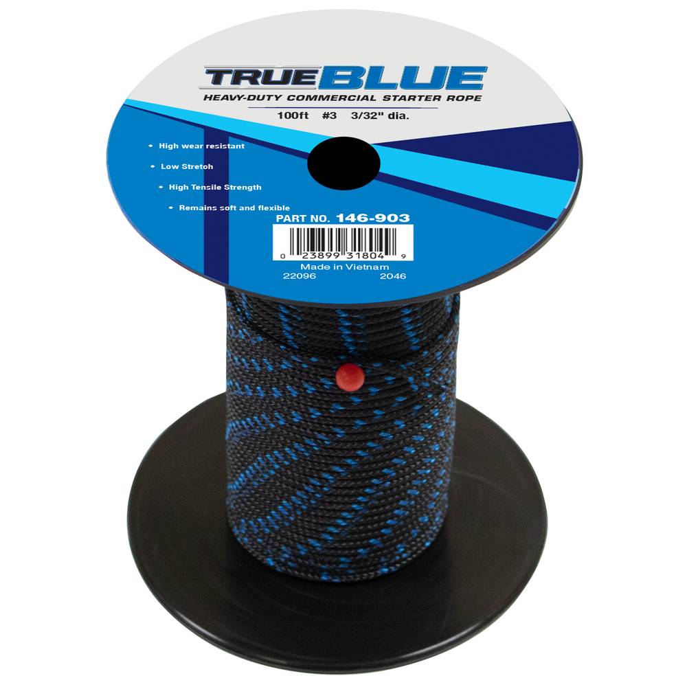 TrueBlue 100' Starter Rope #3 Solid Braid / 146-903