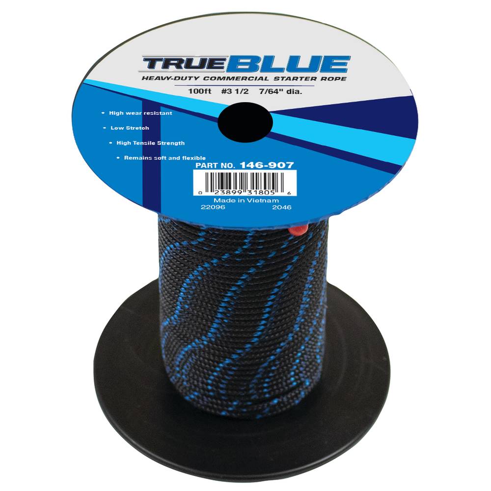 TrueBlue 100' Starter Rope #3-1/2 Solid Braid / 146-907
