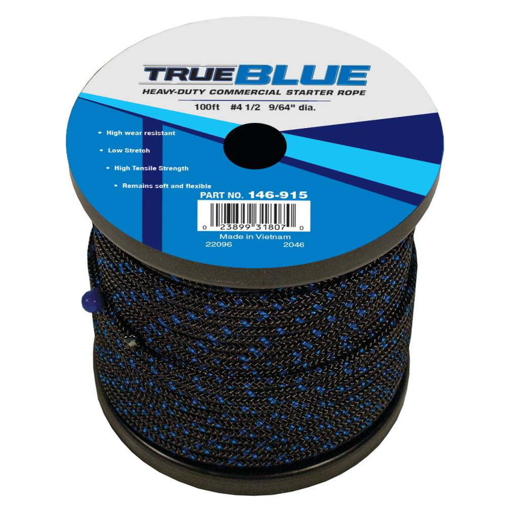 TrueBlue 100' Starter Rope #4-1/2 Solid Braid / 146-915
