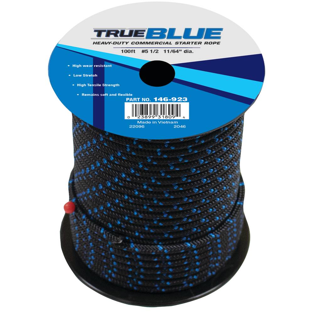 TrueBlue 100' Starter Rope #5-1/2 Solid Braid / 146-923