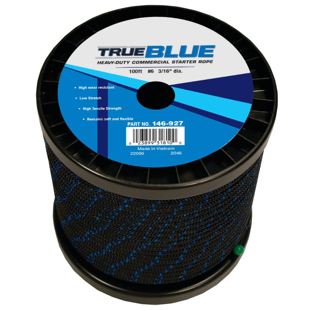 TrueBlue 100' Starter Rope #6 Solid Braid / 146-927