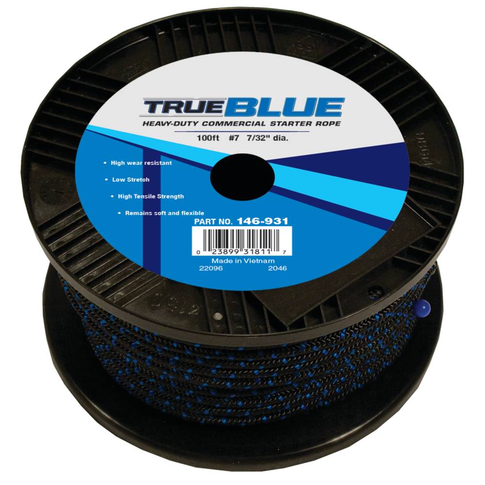 TrueBlue 100' Starter Rope #7 Solid Braid / 146-931