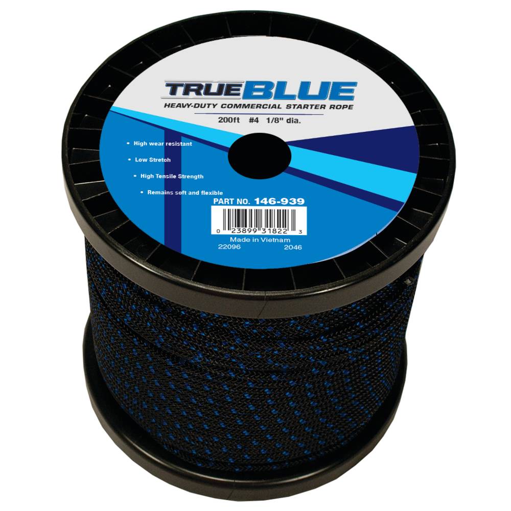 TrueBlue 200' Starter Rope #4 Solid Braid / 146-939