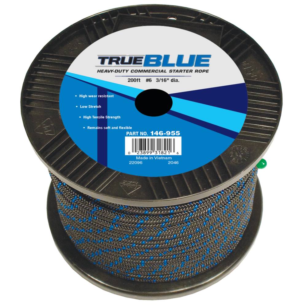 TrueBlue 200' Starter Rope #6 Solid Braid / 146-955