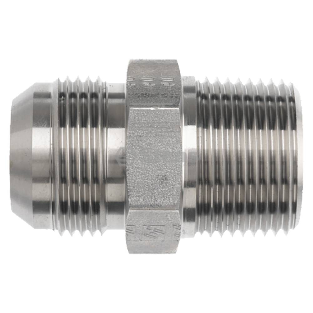 Hydraulic Adapter for Male JIC 37° to Male NPT Solid Adapter / 3001-1391