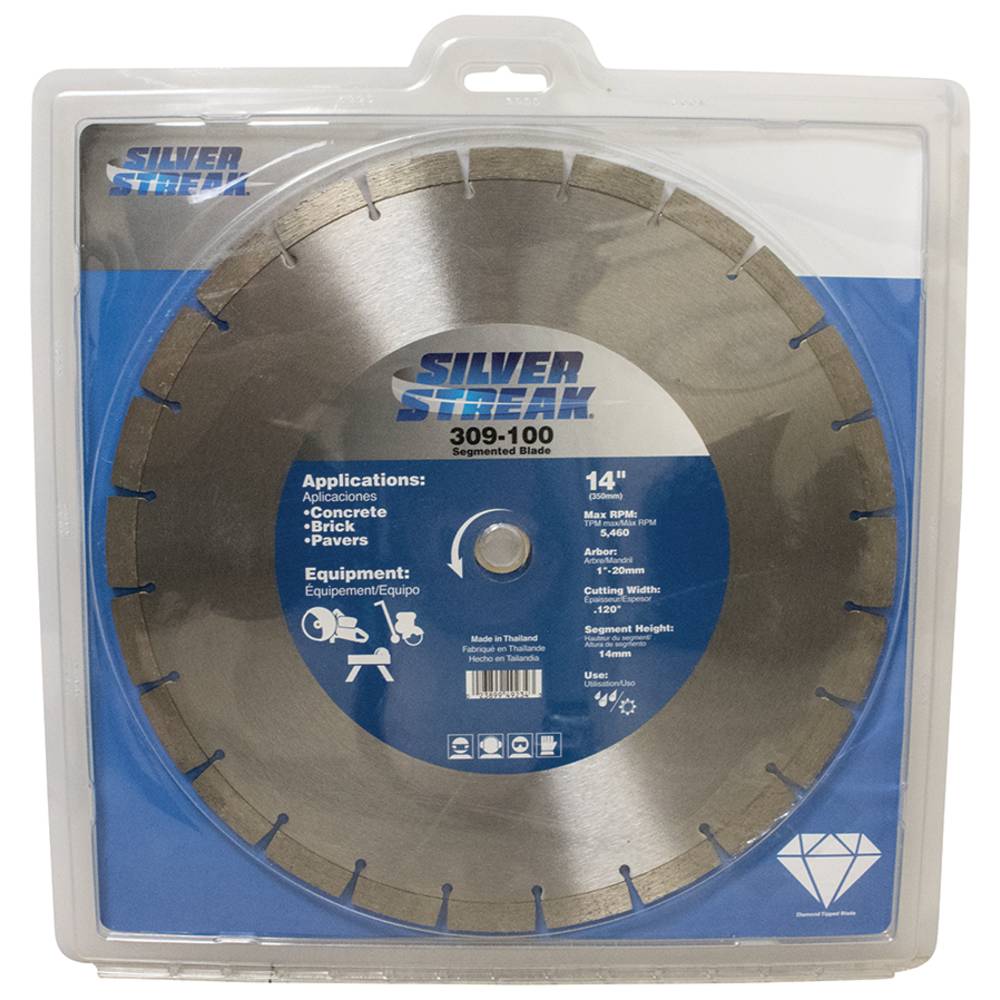 Silver Streak 14" Segmented Blade 14mm Rim Height / 309-100