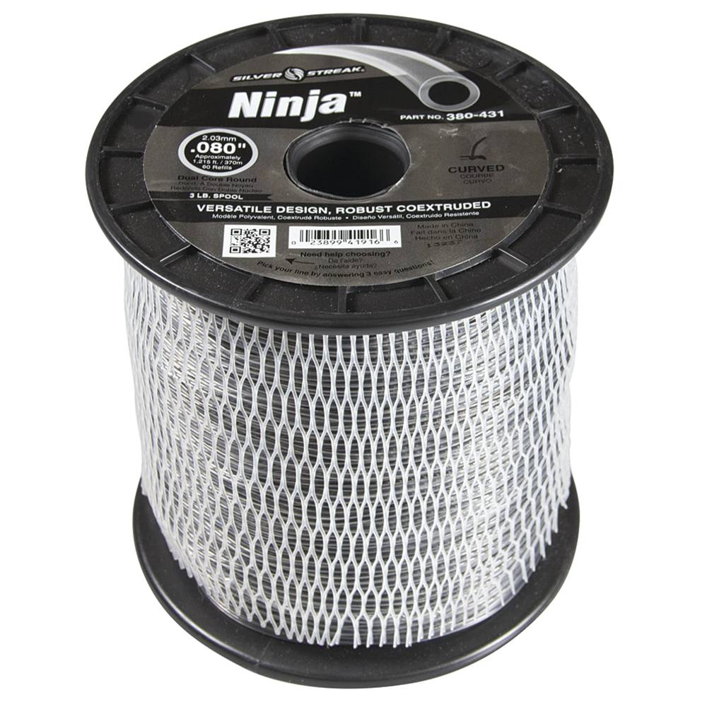 Silver Streak Ninja Trimmer Line .080 3 lb. Spool / 380-431