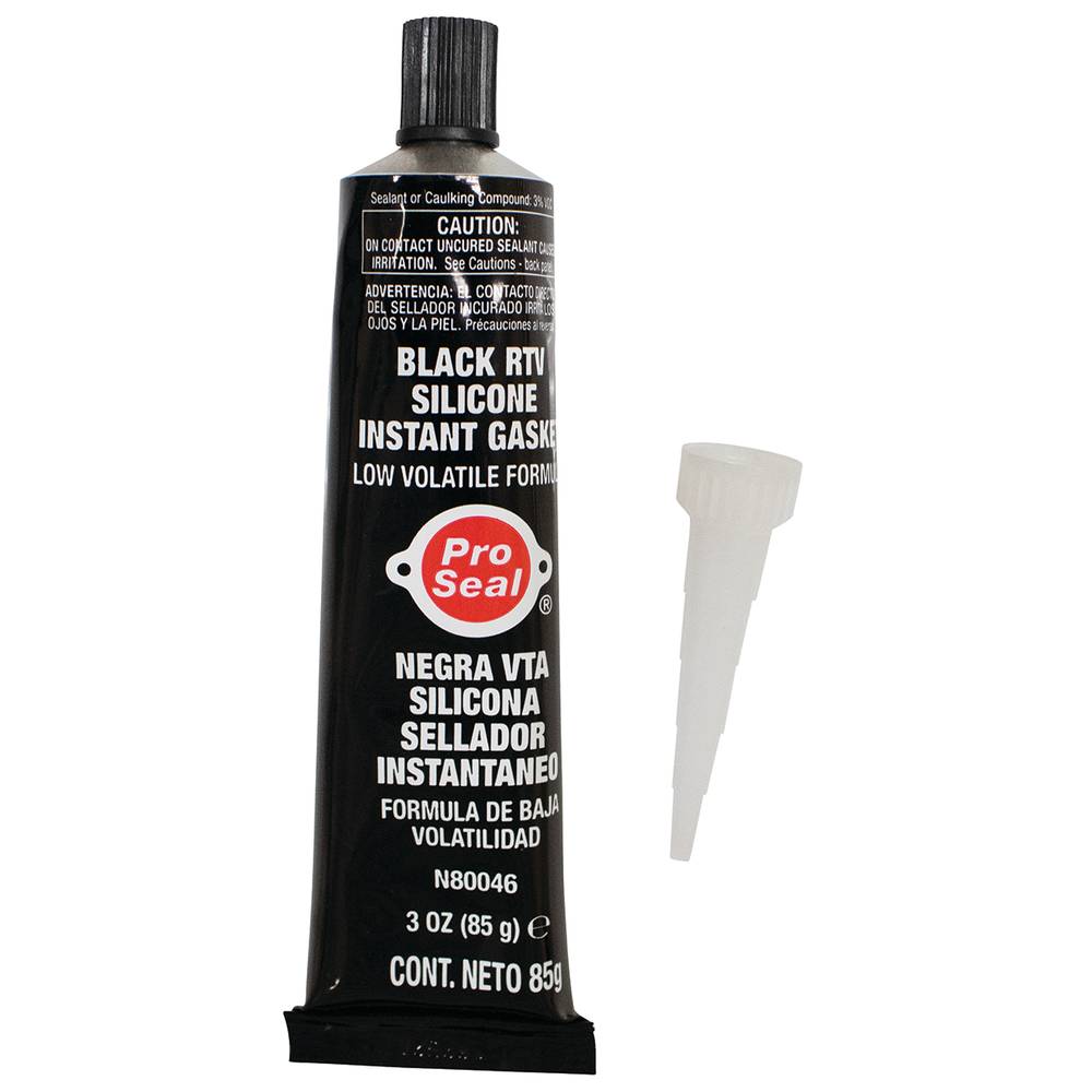 Black Silicone RTV Instant Gasket 3 fl. oz. Tube / 751-414