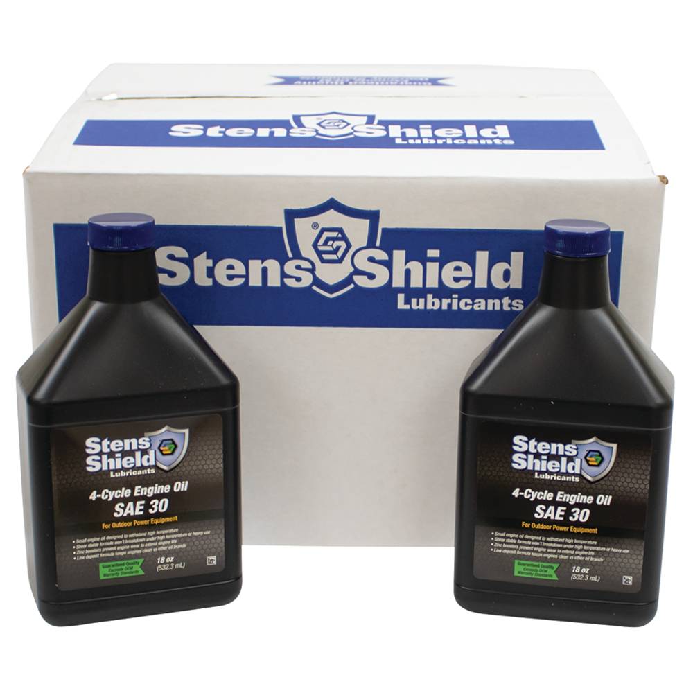 Stens Shield 4-Cycle Engine Oil SAE 30, Twelve 18 oz. bottles / 770-030