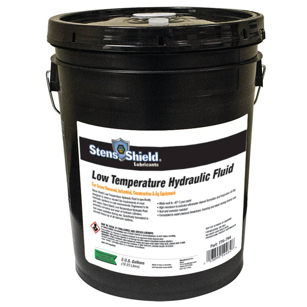 Stens Shield Hydraulic Fluid Low Temperature Hydraulic Fluid, 5 Gallon Pail / 770-794