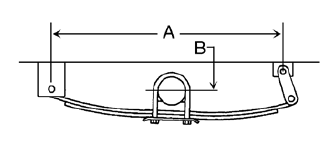 Single Axle Hanger Kit for 1-3/4" and 2" Sliper Springs / APS6SE
