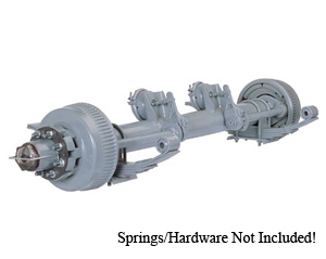 10000 Lb Axle 8 on 6.5" Hyd. Duo Servo Straight w.ABS, No Springs / D10K865HABS-NSPR