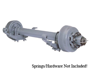 12000 Lb Axle HP. 8 on 6.5" Hydraulic Disc Straight, No Springs / D12K865DABS-NSPR