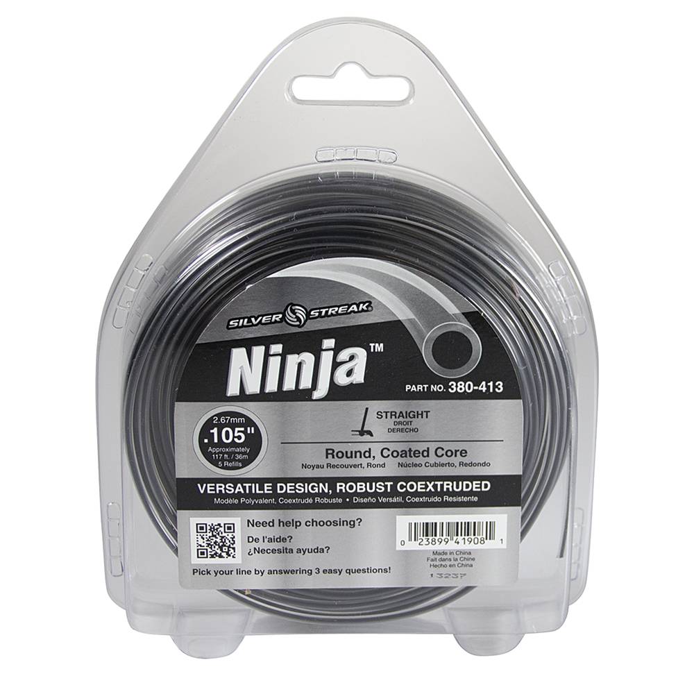 Silver Streak Ninja Trimmer Line .105 1/2 lb. Donut / 380-413