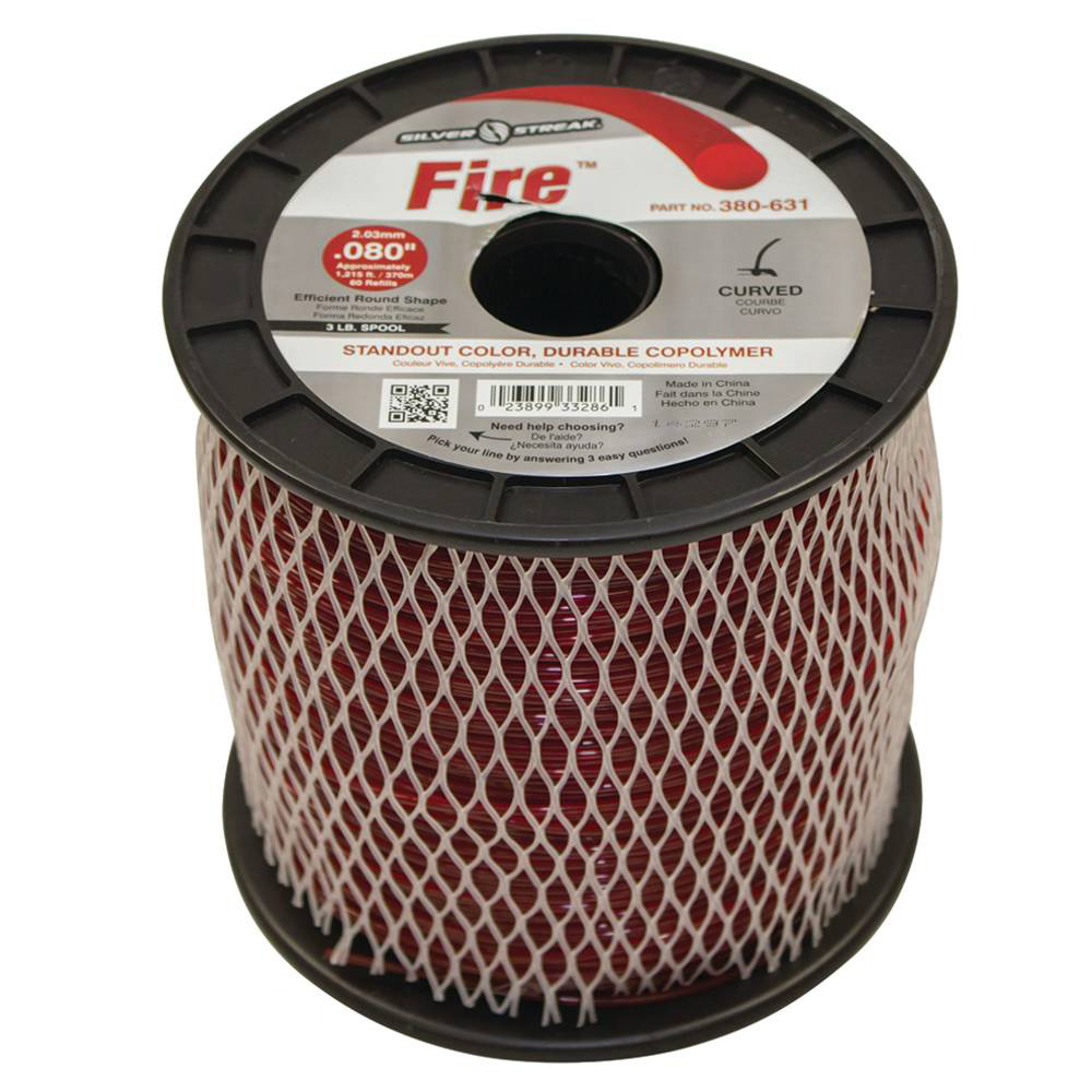 Silver Streak Fire Trimmer Line .080 3 lb. Spool / 380-631