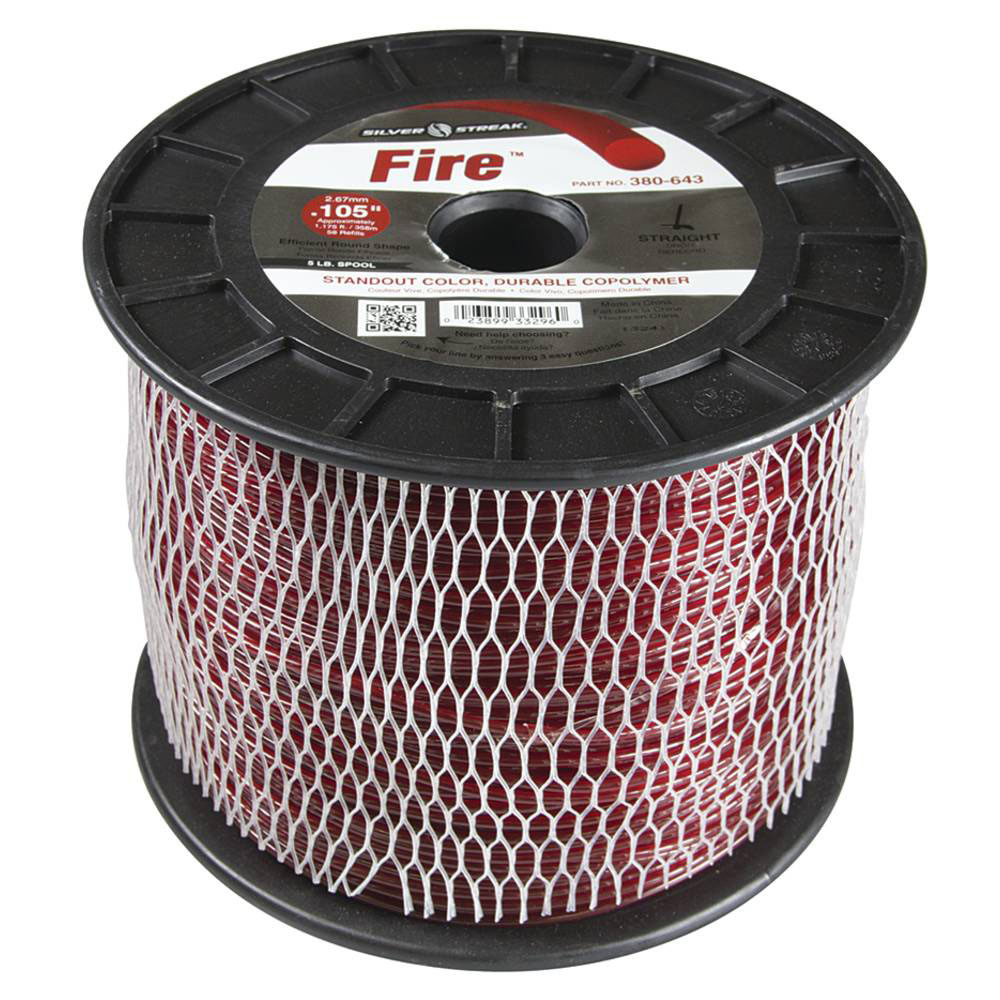 Silver Streak Fire Trimmer Line .105 5 lb. Spool / 380-643