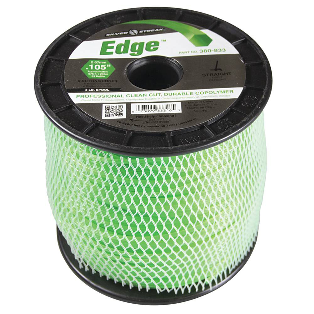 Silver Streak Edge Trimmer Line .105 3 lb. Spool / 380-833