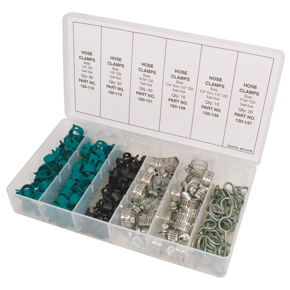 Stens Hose Clamp Assortment 160 Piece Kit / 415-170