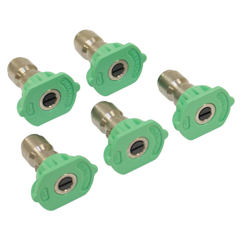 General Pump 4.0 Size, Green Pressure Washer Nozzle 5 Pack / 758-091