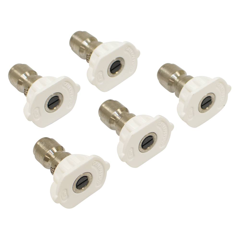 General Pump 4.0 Size, White Pressure Washer Nozzle 5 Pack / 758-103