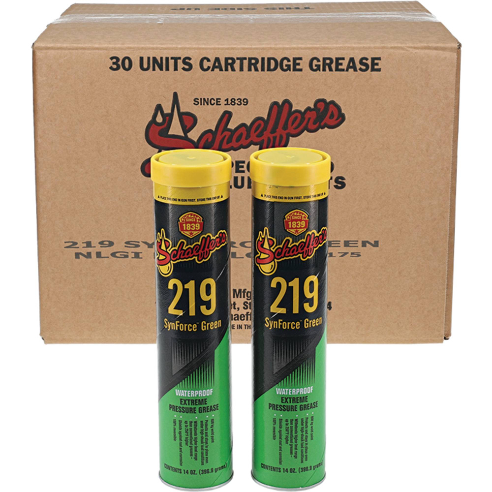 Schaeffer's Specialized Lubricants 219 SynForce Green Grease Thirty 14 oz. tubes / 051-219-30