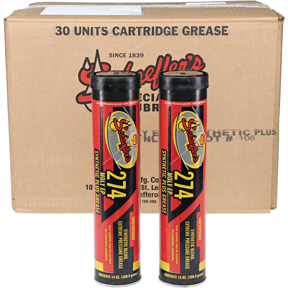 Schaeffer's Specialized Lubricants 274 Moly EP Synthetic Plus Grease Thirty 14 oz. tubes / 051-274-30