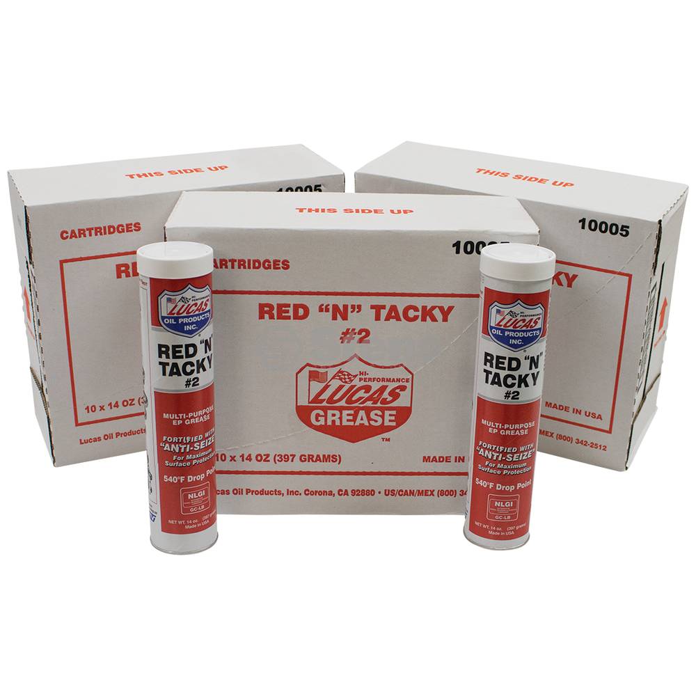 Lucas Oil Red "N" Tacky Grease for Thirty 14 oz. tubes / 051-504