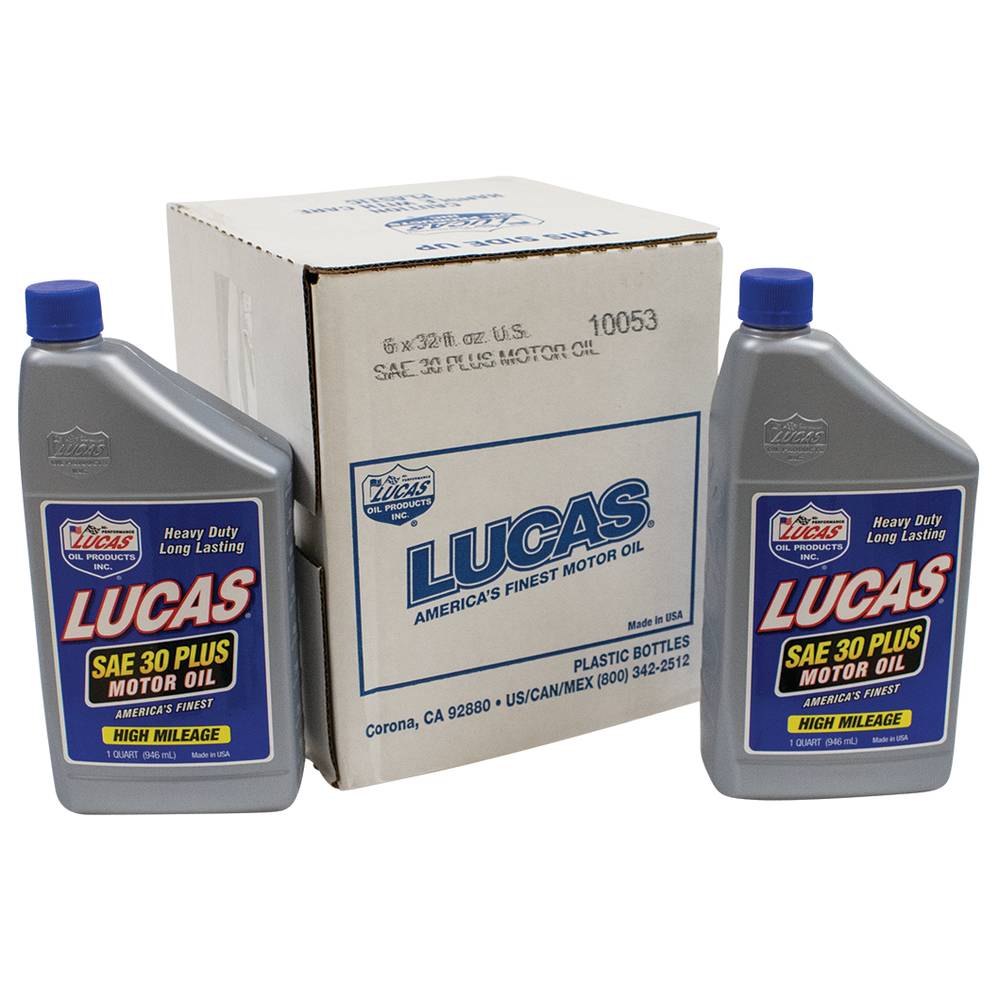 Lucas Oil OEM 30W Motor Oil SAE 30, Six 32 oz. bottles / 051-559