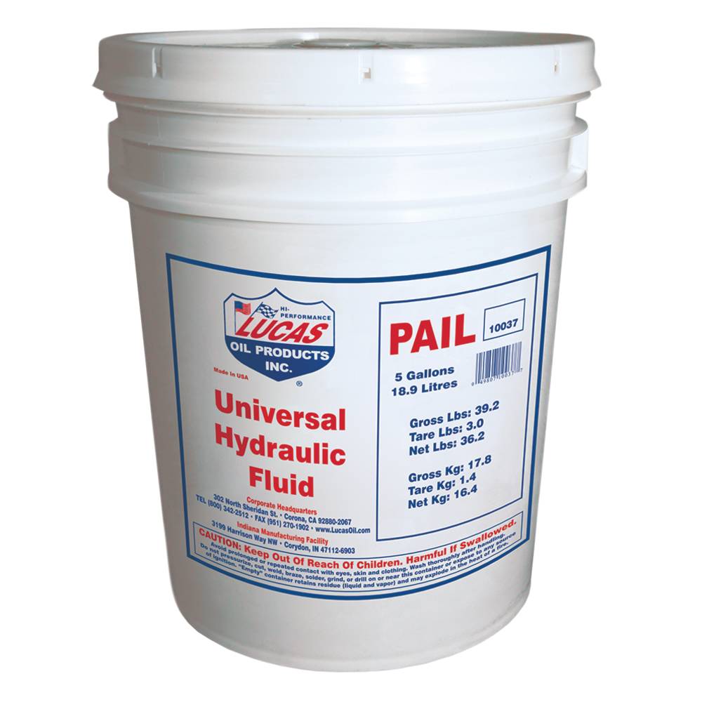 Lucas Oil Hydraulic Fluid for 5 gallon pail / 051-651