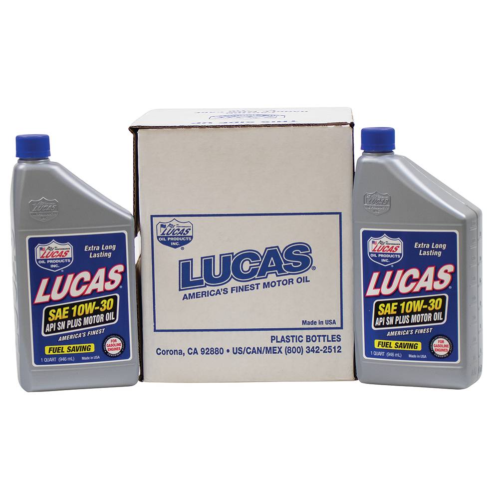 Lucas Oil High Performance Oil SAE 10W-30, Six 32 oz. bottles / 051-672