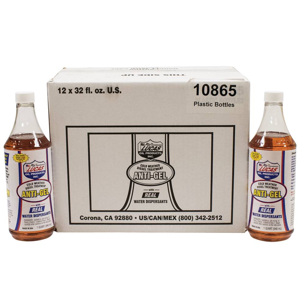 Lucas Oil Anti-Gel Diesel Fuel Treatment Case of 12 x 1 quart bottles / 051-678