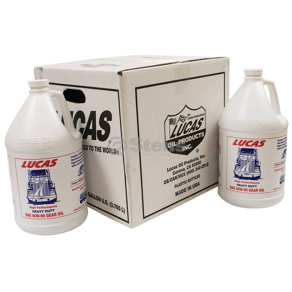 Lucas Oil Gear Oil SAE 80W-90, Four 1 Gallon Bottles / 051-683