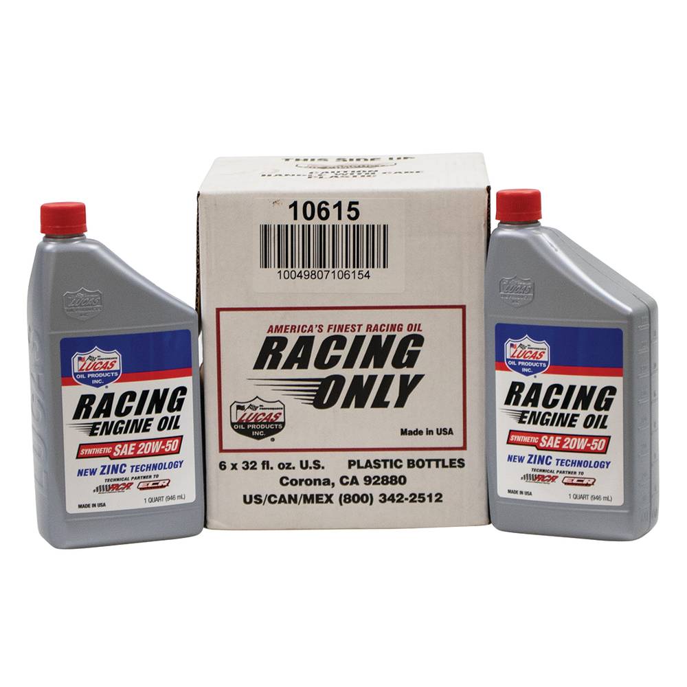 Lucas Synthetic Racing Oil SAE 20W-50 Case of 6, 10615 / 051-728