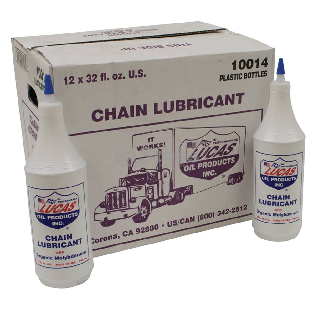 Lucas Oil Chain Lubricant Case of 12 / 1 Quart Bottles / 051-768